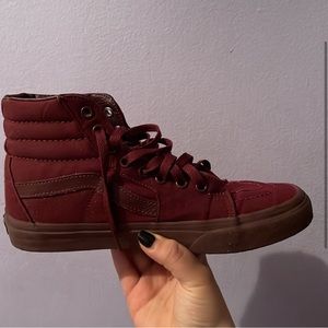 Burgundy Vans